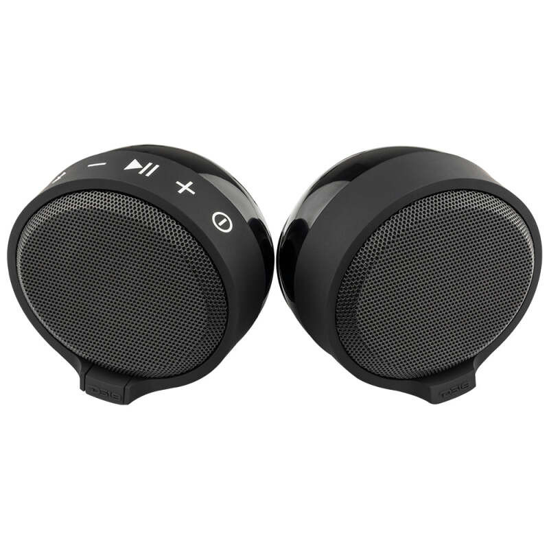 DS18 RYDERBT DS18 2.5in Handlebar Mount Speakers Full-Range Amplified Class D USB Port Water Resistant