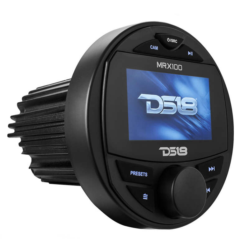 DS18 MRX100 DS18 3in Color TFT Screen 2 Zones 4 volts Output BT RDS 4 x 50 Watts Silicone Cover Headunit MRX100