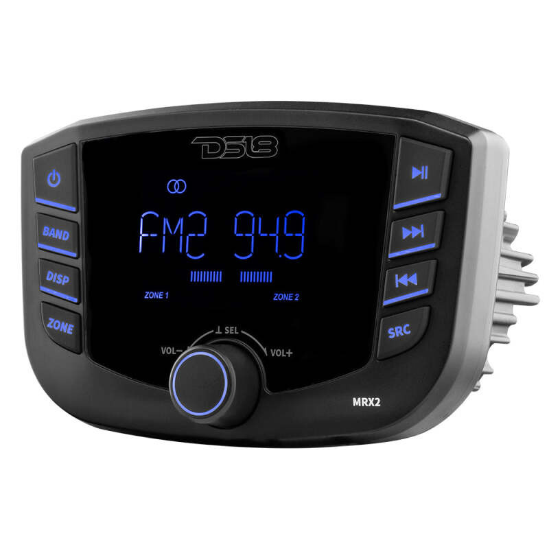 DS18 MRX2 DS18 3in LCD screen 2 Zones 4 volts Output BT RDS 4 x 40 Watts Headunit