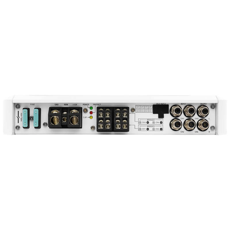 DS18 NXL-M4 DS18 4-Channel Class-D Amp Full-Range 2x 150 Watts RMS at4 ohm IP55 Waterproof Rating