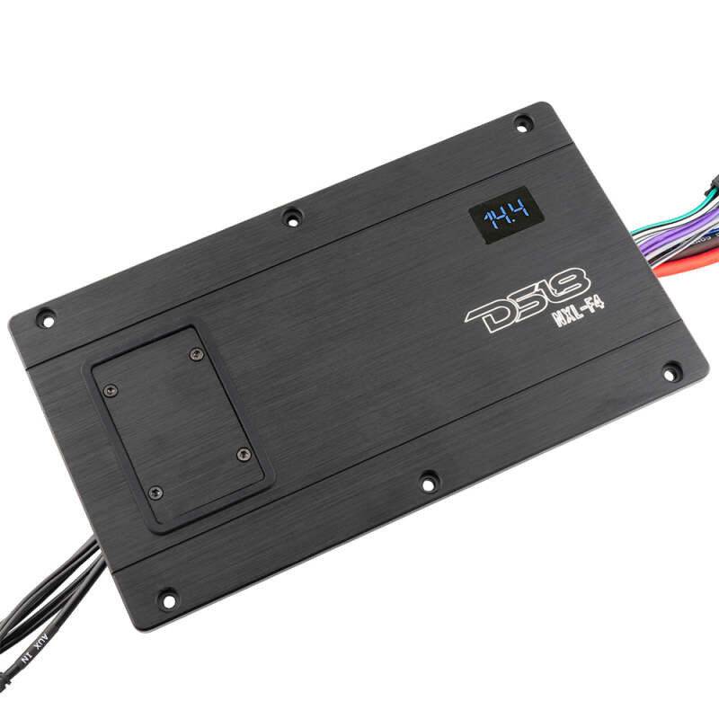 DS18 NXL-F4 DS18 4-Channel Class-D Flush Mount Amp Full-Range 4x100 Watts RMS at4 ohm IP67 Waterproof Rating