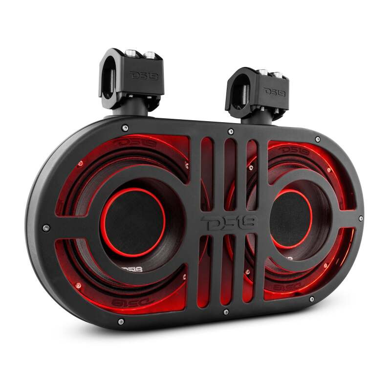 DS18 JVOCE8 DS18 8in Rollcage Soundbar Loaded Built in RGB LED Lights 500 Watts RMS 2x PRO-HY8.4B Included