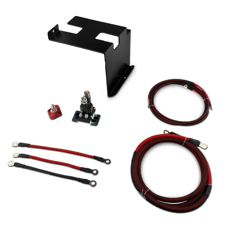 DS18 CA-X3DBATT DS18 Dual Battery Upgrade 80 Amp Battery Isolator Fits 2 Batteries Wire & Battery Bracket Kit 18-24