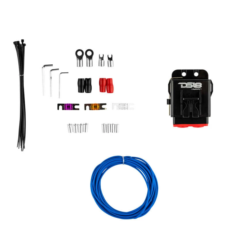 DS18 MOFCKIT4 DS18 Marine Amplifier Installation Kit 4-GA 100% Copper Tinned Wire