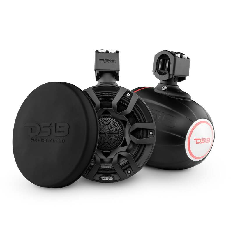 DS18 NXL-X8PRO/BK DS18 Marine And Powersports 8in 250 Watts RMS RGB LED Lights PRO-HY8.4B Incl Cover Included Black