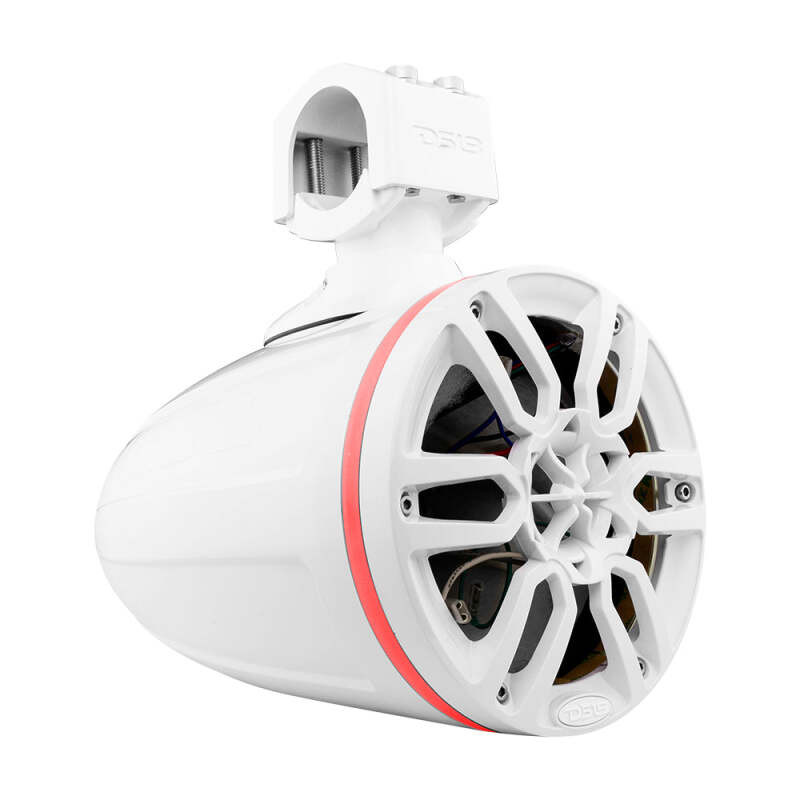 DS18 NXL-X6TP/WH.NS DS18 Marine And Psports Towers Speakers Not Included 6.5in RGB LED Lights White