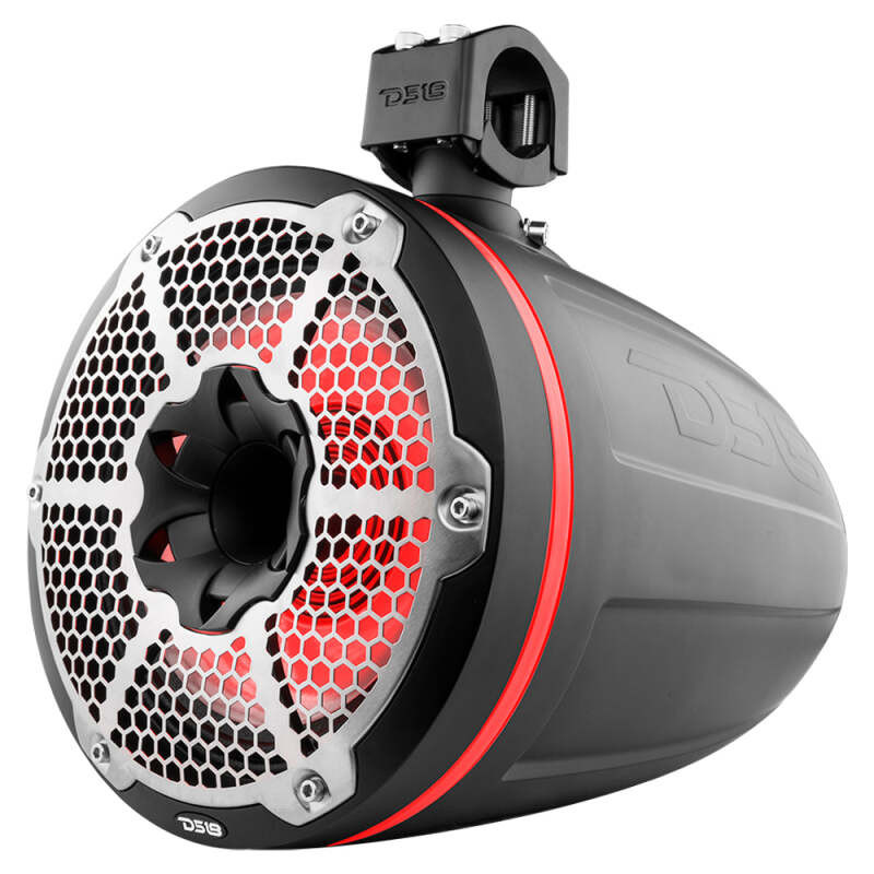 DS18 NXL-X10TPNEO/BK DS18 Marine And Psports Towers w/ Built In 10in 1in Driver 300 Watts RMS RGB LED Lights Black