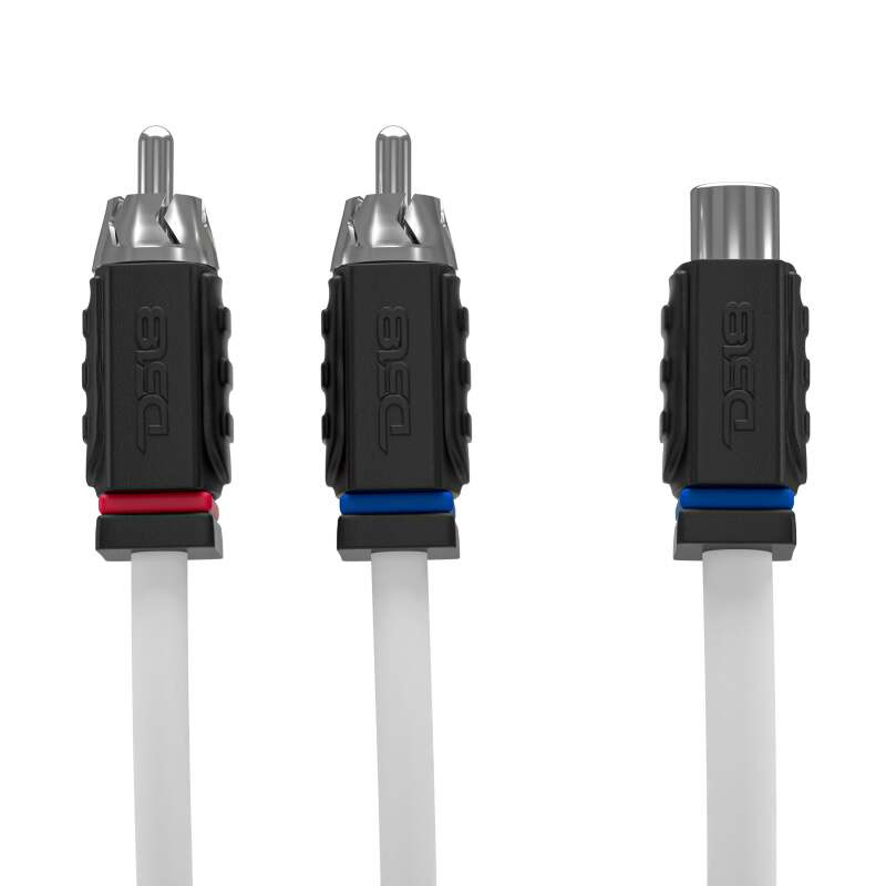 DS18 MOFCR-1F2M DS18 Marine Grade Tinned Copper OFC RCA Wires 1 Female to 2 Male Splitter