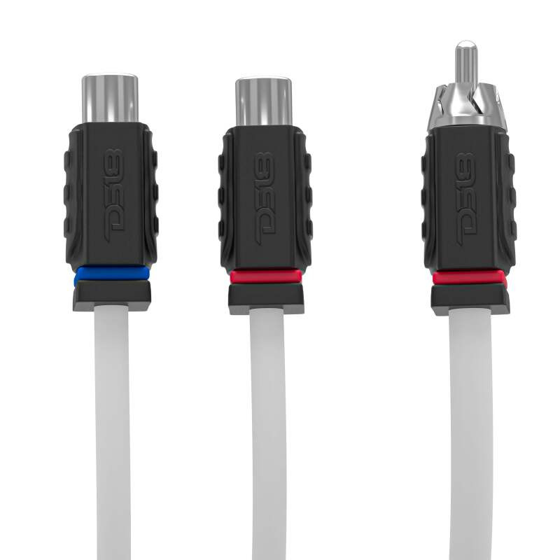 DS18 MOFCR-2F1M DS18 Marine Grade Tinned Copper OFC RCA Wires 2 Female to 1 Male Splitter