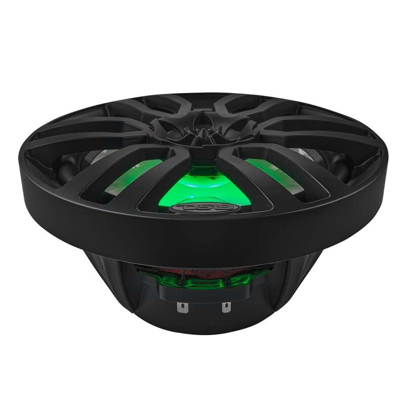 DS18 NXL-8/BK DS18 NXL Series Coaxial Marine Speakers w/ RGB Lights 8in 2-Way 125 Watts RMS 4 ohm Black