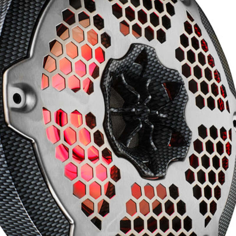 DS18 CF-65M DS18 NXL-M Series Spkr w/ RGB LED Lights 6.5in 2-Way 125 Watts RMS 4 ohm Black Crbn Fiber w/ Cover