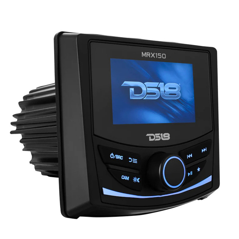 DS18 MRX150 DS18 3in Color TFT Screen 2 Zones 4 volts Output BT RDS 4 x 50 Watts Silicone Cover Headunit MRX150