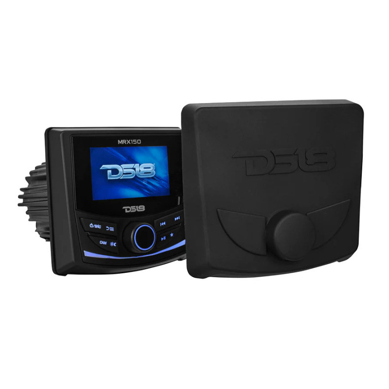 DS18 MRX150 DS18 3in Color TFT Screen 2 Zones 4 volts Output BT RDS 4 x 50 Watts Silicone Cover Headunit MRX150