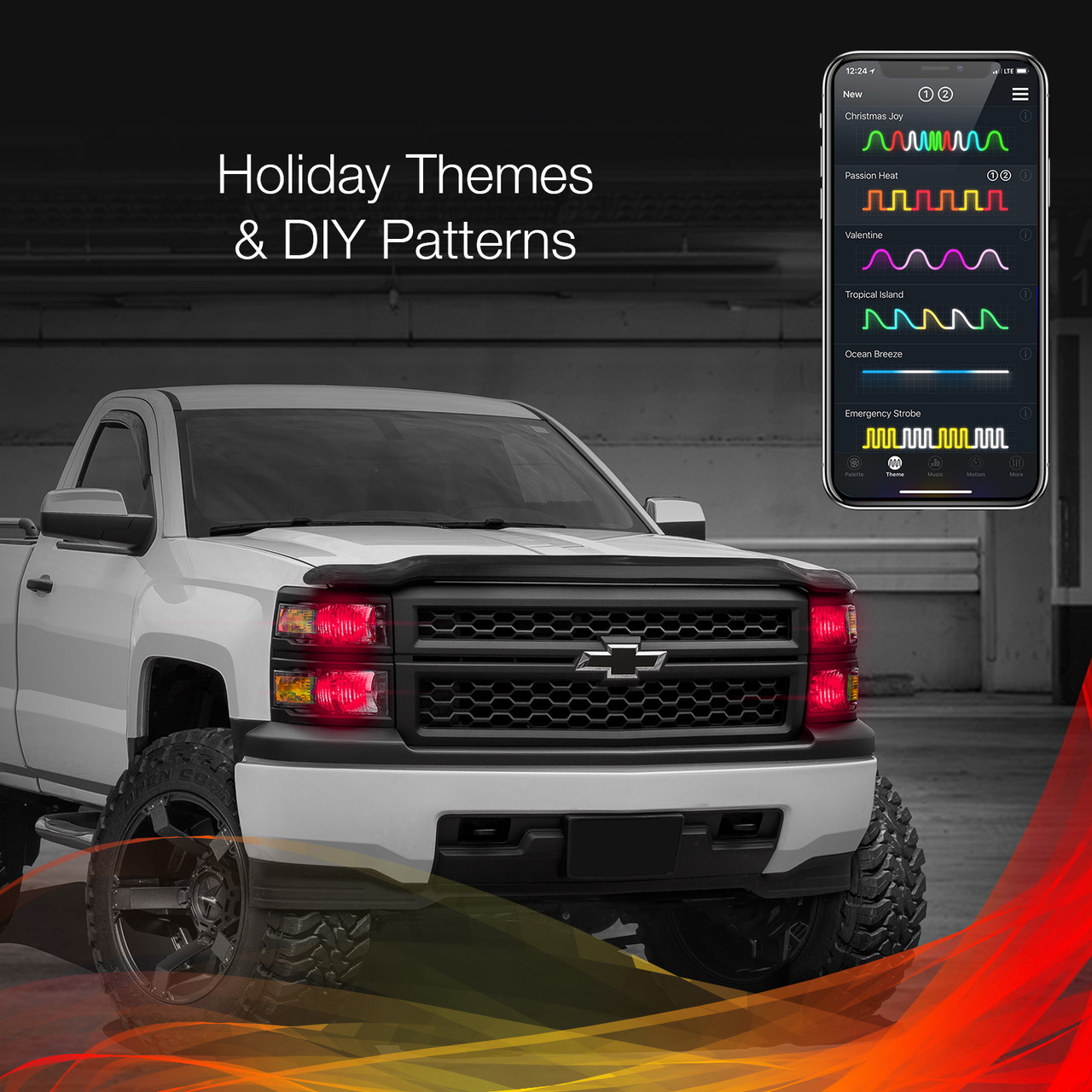 XK Glow #XK045004-H4-M - RGB H4 LED Bulb KIT