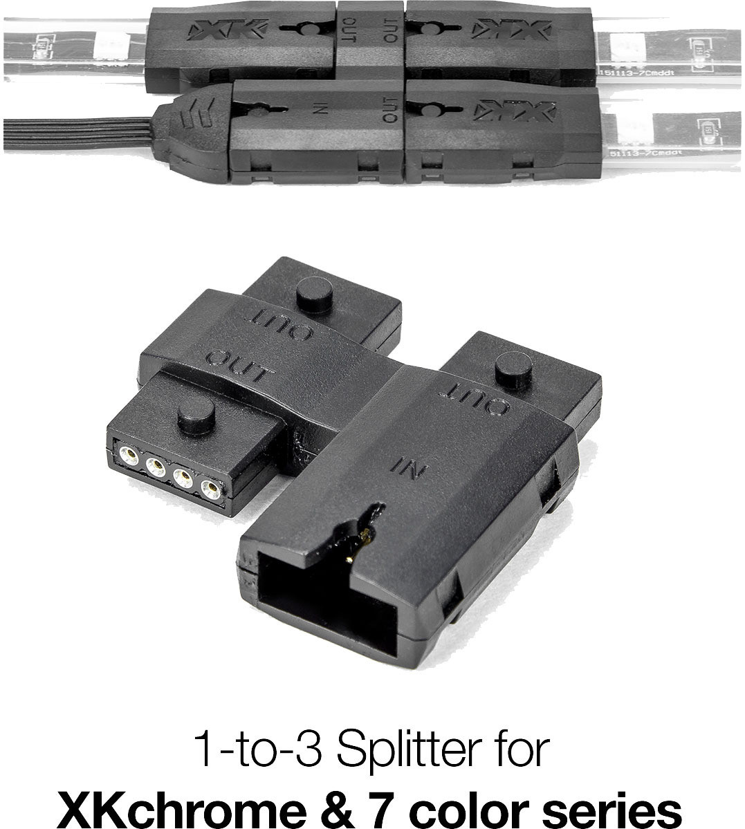 XK Glow #XK-4P-SPLIT - 1-to-3 Splitter