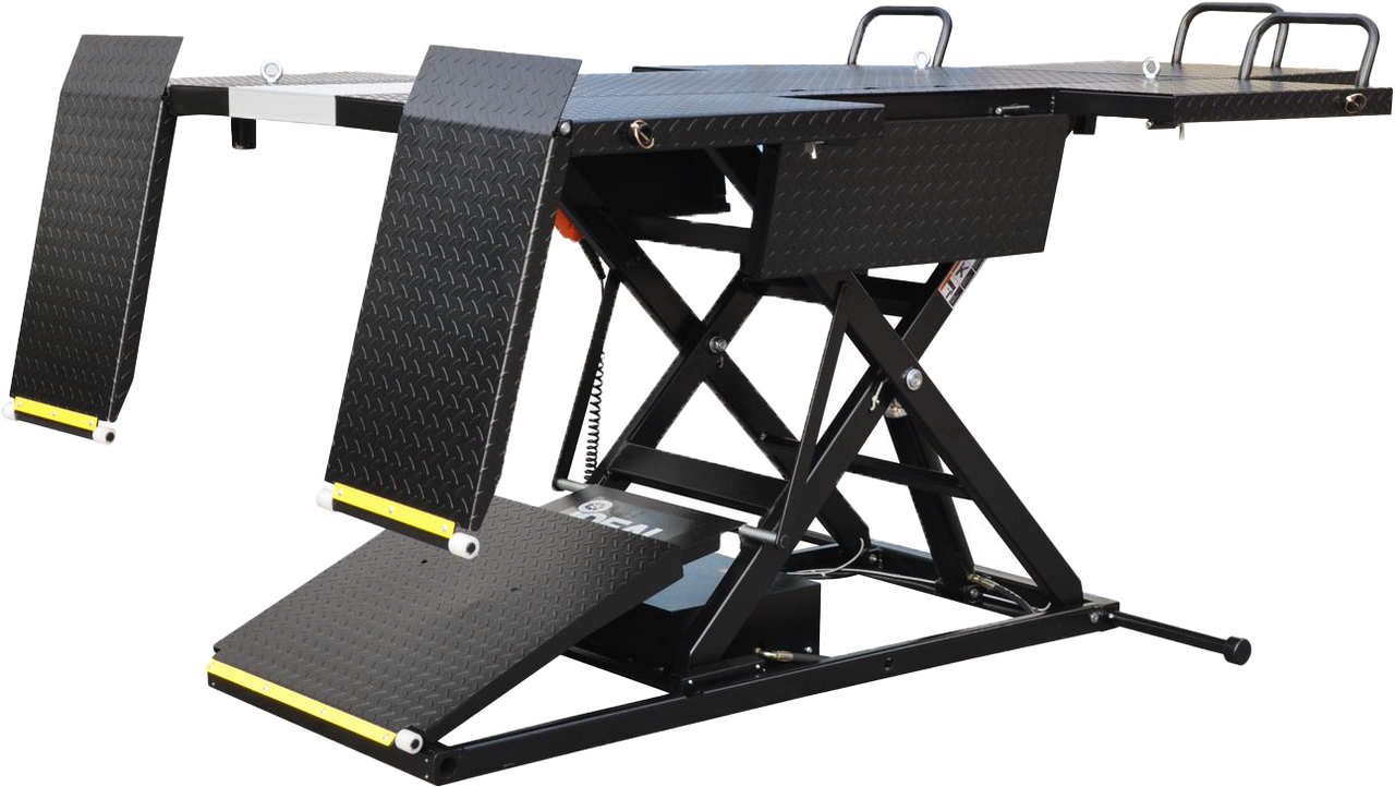 Ideal #U-2200IEH-XR-BLK - Elec-hydra UTV Lift W/ Integrated Motor & Retract RAM
