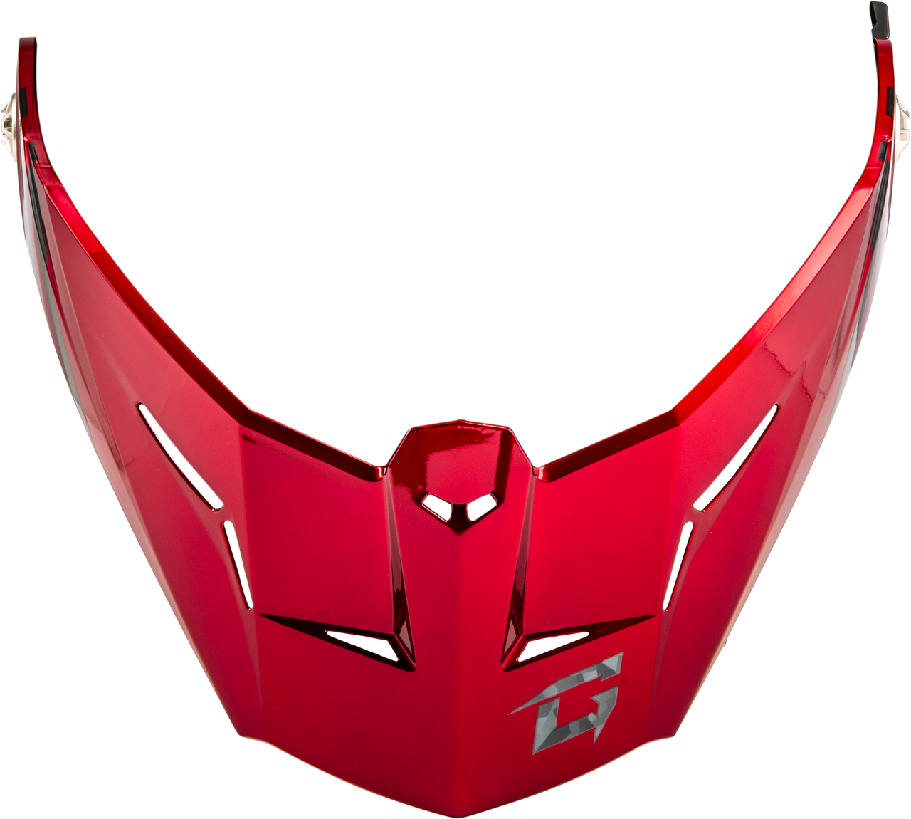 Gmax #G074152 - Md-74 Visor W/Screws Striker BLK/Grey/RED Metallic