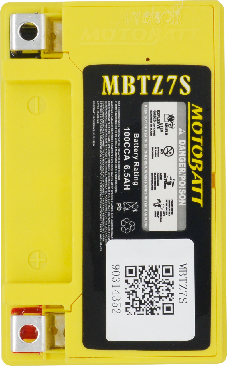 Motobatt #MBTZ7S - Battery Mbtz7s Sealed Factory Activated