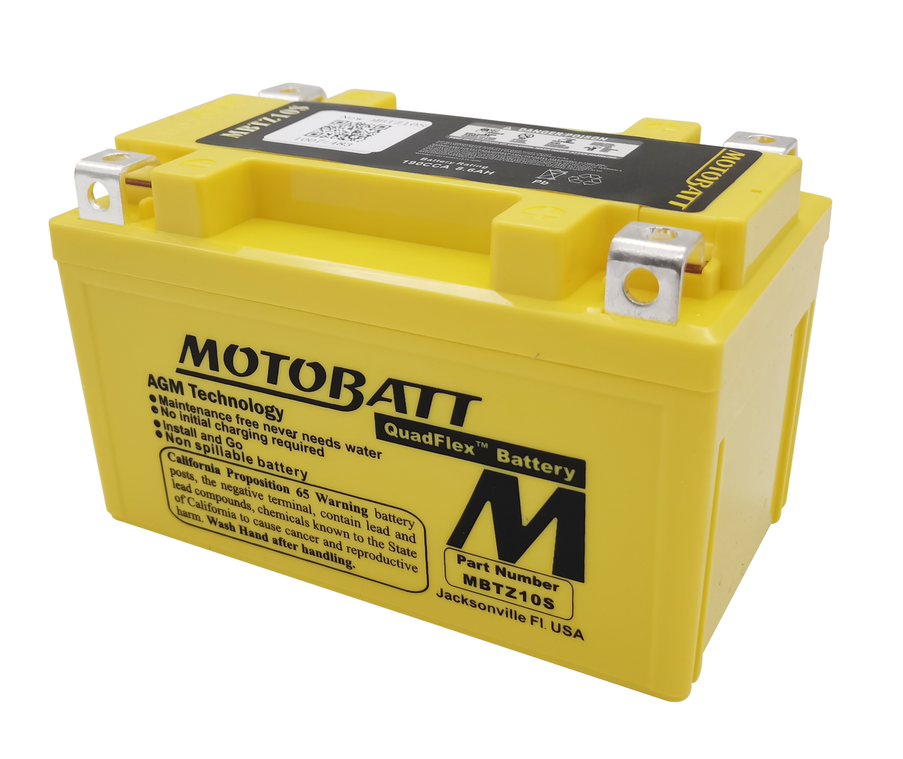Motobatt #MBTZ10S - Battery Mbtz10s Sealed Factory Activated