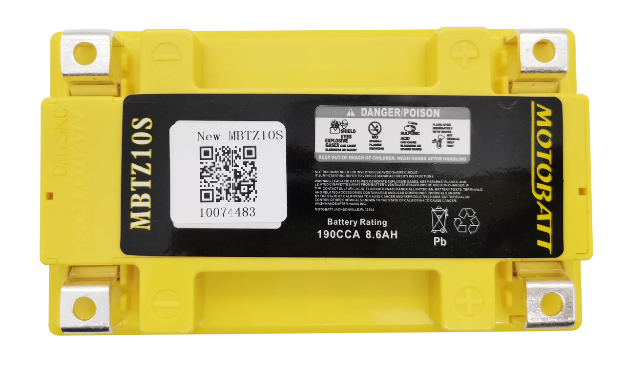 Motobatt #MBTZ10S - Battery Mbtz10s Sealed Factory Activated