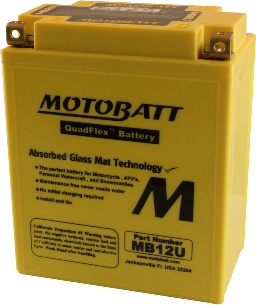 Motobatt #MB12U - Battery Mb12u Sealed Factory Activated