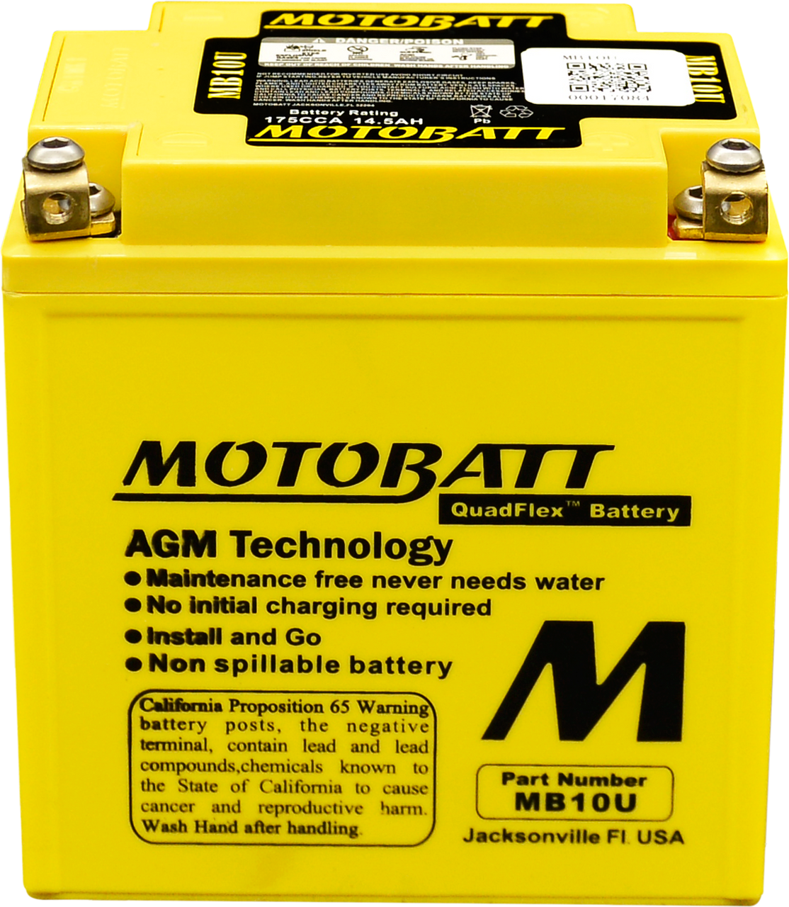 Motobatt #MB10U - Battery Mb10u Sealed Factory Activated