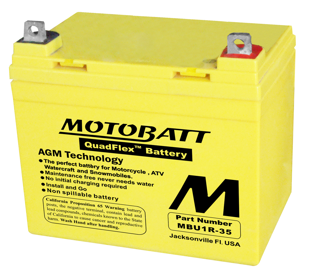 Motobatt #MBU1-35 - Battery Mbu135 Sealed Factory Activated