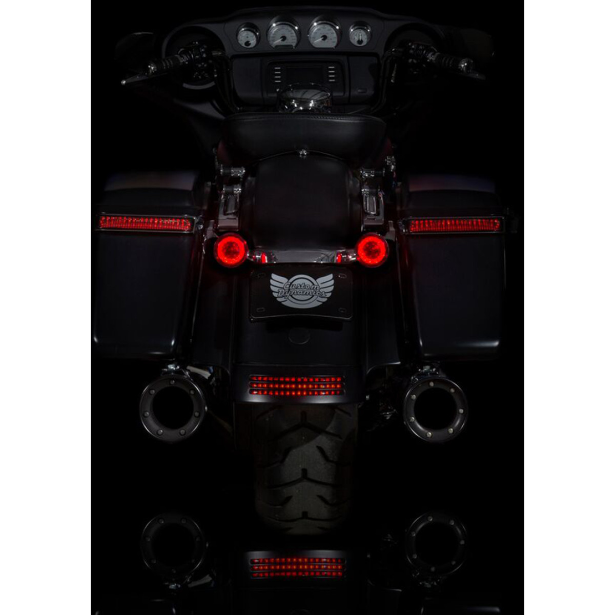 Custom Dynamics #PB-RR-JAE - Rear Turn Signal Insert - JAE Bases - Red