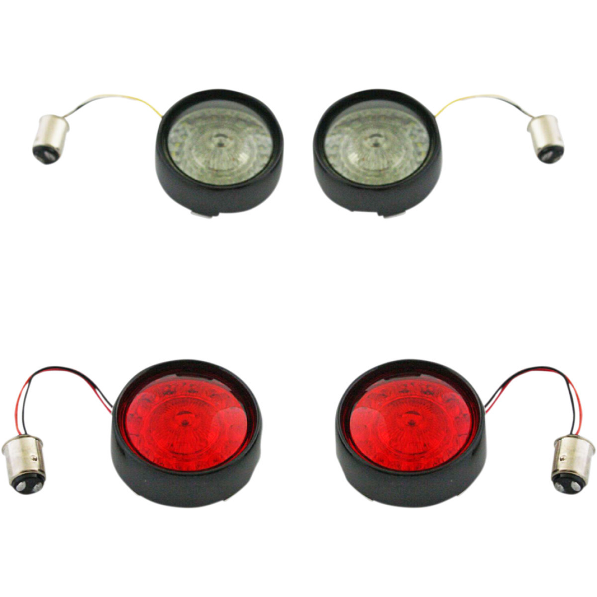 Custom Dynamics #PB-BCM2-BB-B - Full Bullet Turn Signal Conversion Kit - Black