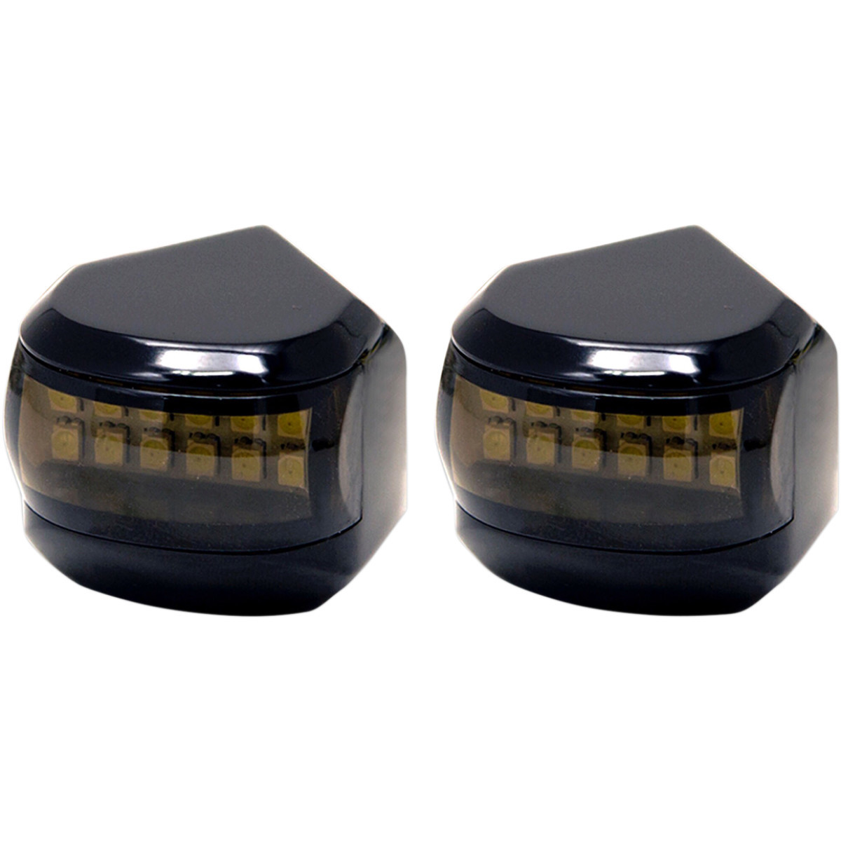 Alloy ART #MRL-4B - LED Driving/Turn Signal Light - Black - Smoke Lens