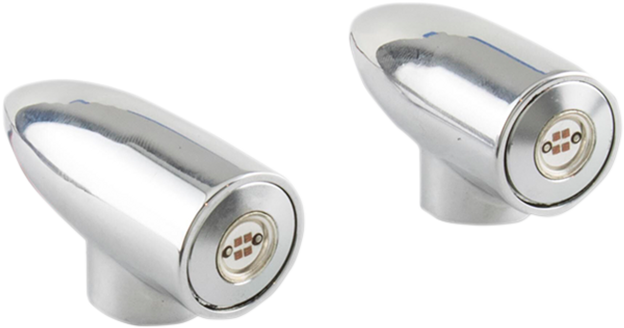 LightningBullet - Marker LIghts - Amber - Chrome