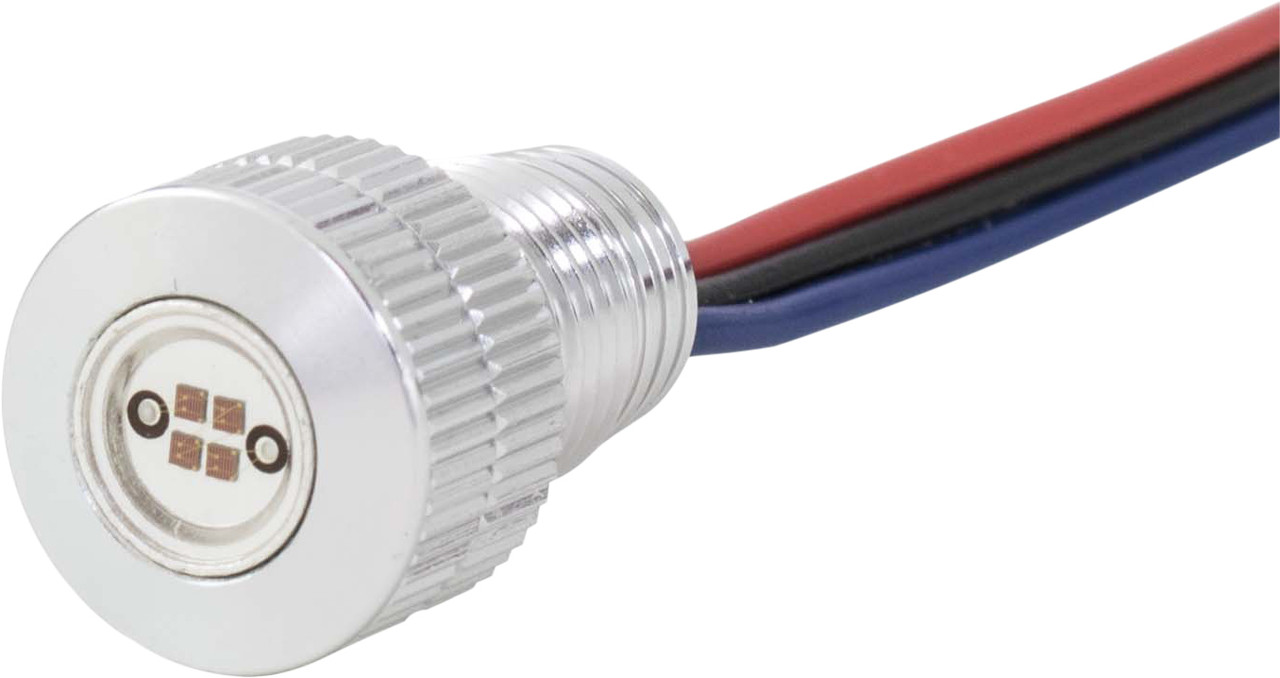Baggernation #BOLTS-BRK-S - Lightning Bolts RED LED Silver