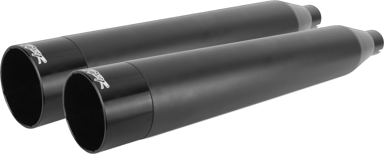 TBR #005-4560499D-B - Comp-s Slip-on M8 FLH/FLT Black W/Black Endcap