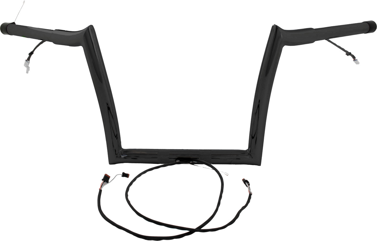 Baggernation #OEMPW-15L-12 B - 12" OEM Monkey BAR PRE Wired Satin Black `15-23 Fltr
