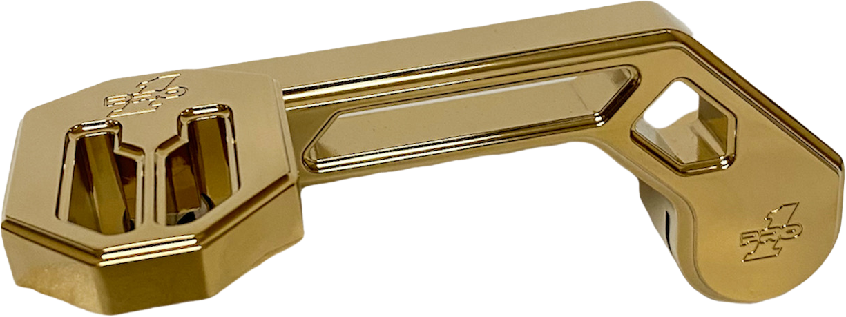 PRO ONE #500775TIN - T-rex Shorty Shifter ARM Gold `14-22 Touring