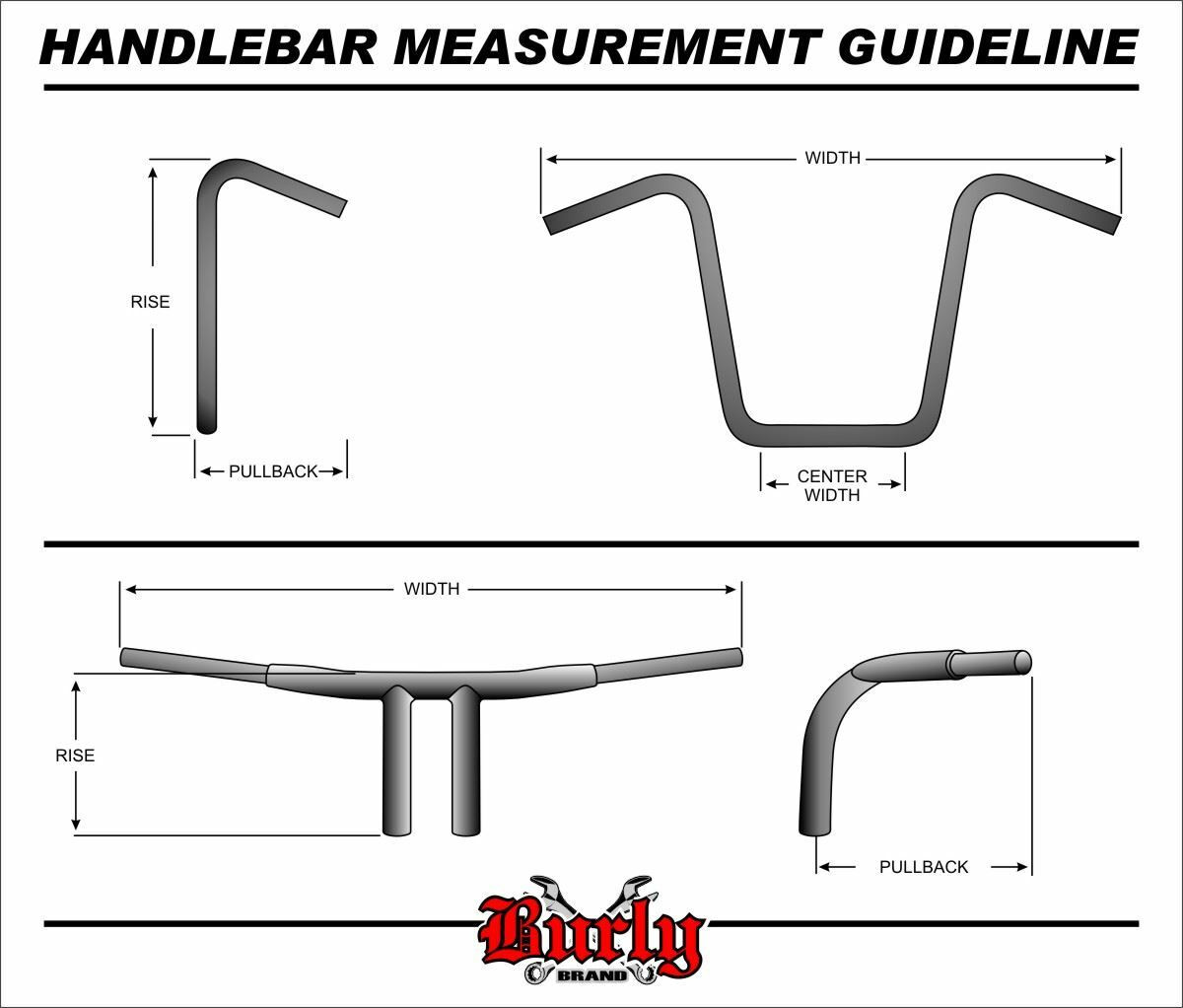 Burly Brand #B28-347T - Gorilla 14" Apehangers 1.25" TBW Chrome