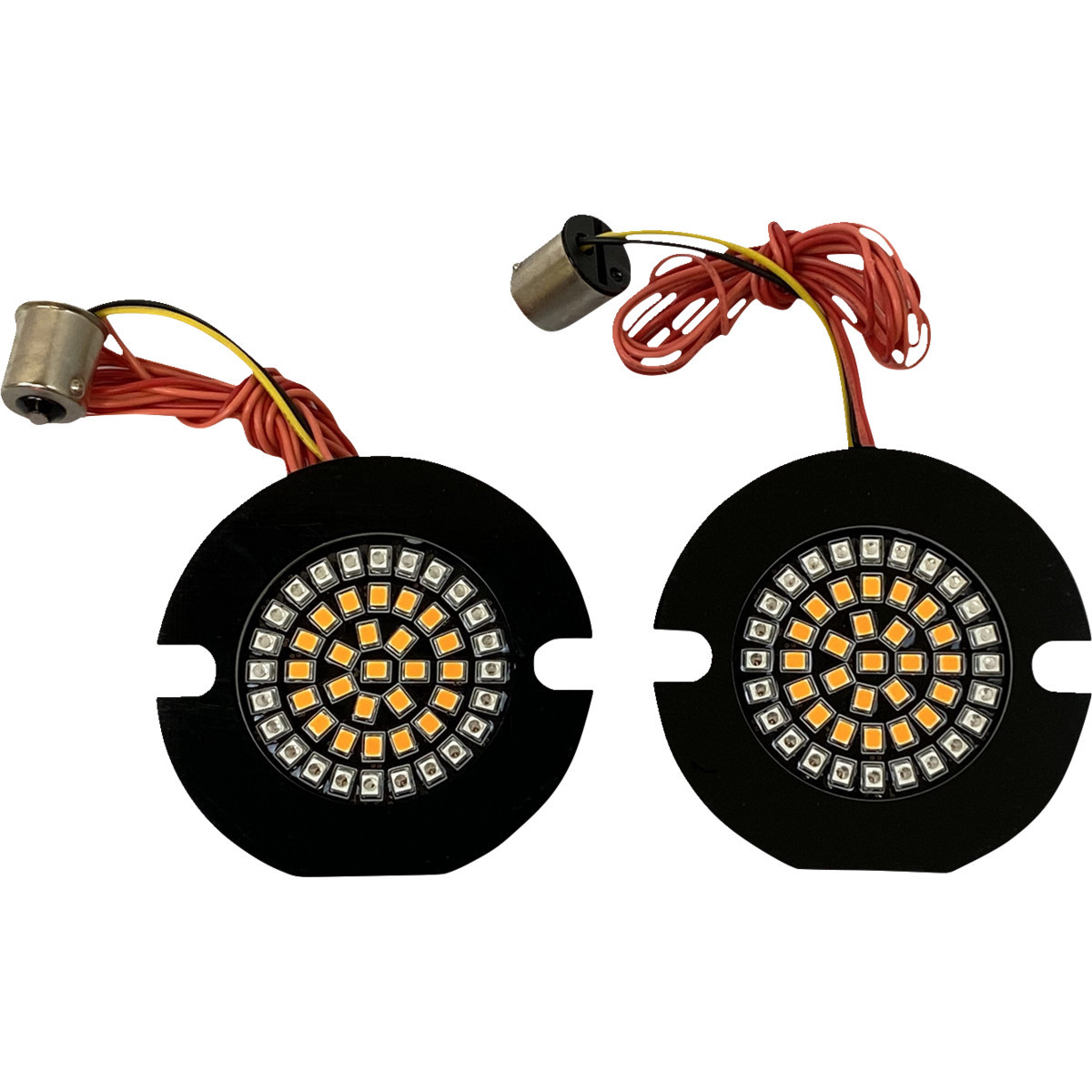 Custom Dynamics #GEN-4-AR2-1156T - Flat Rear Turn Signal - 1156 - Amber Lens