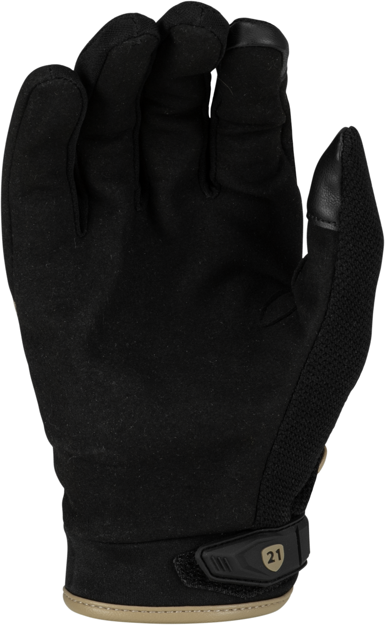 Highway 21 #489-0054L - Fury Gloves Black/Sand LG