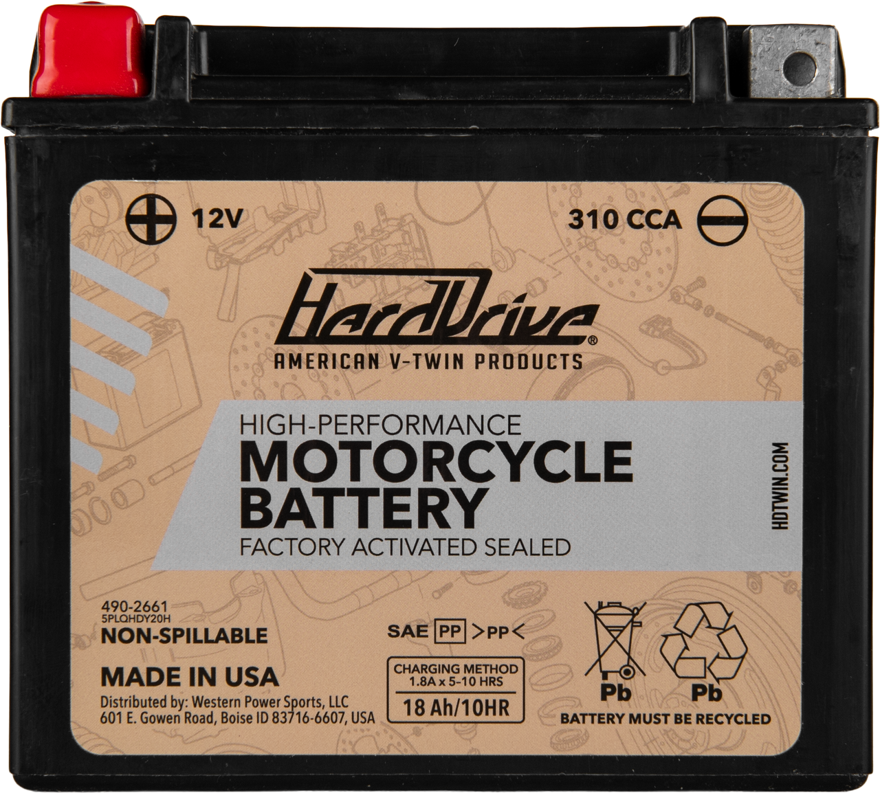 Harddrive #HRDM72RBH - High Perform Battery Ytx20h CCA 310