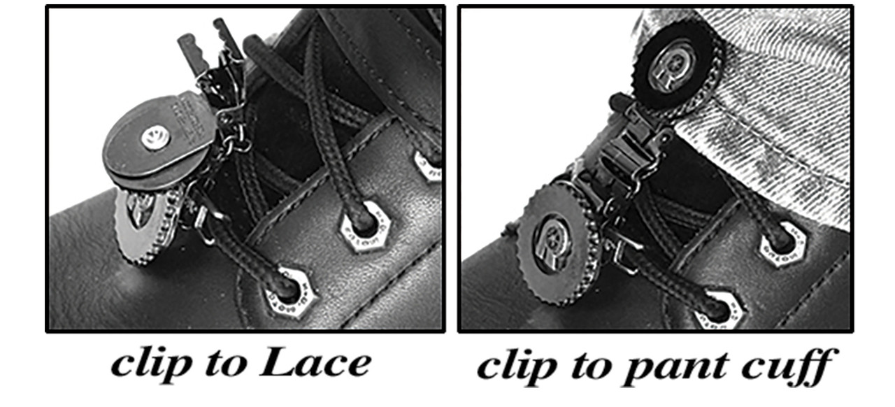 Ryder Clips #BSL-FC - Clips FOR Laced Boots Bones/Skull