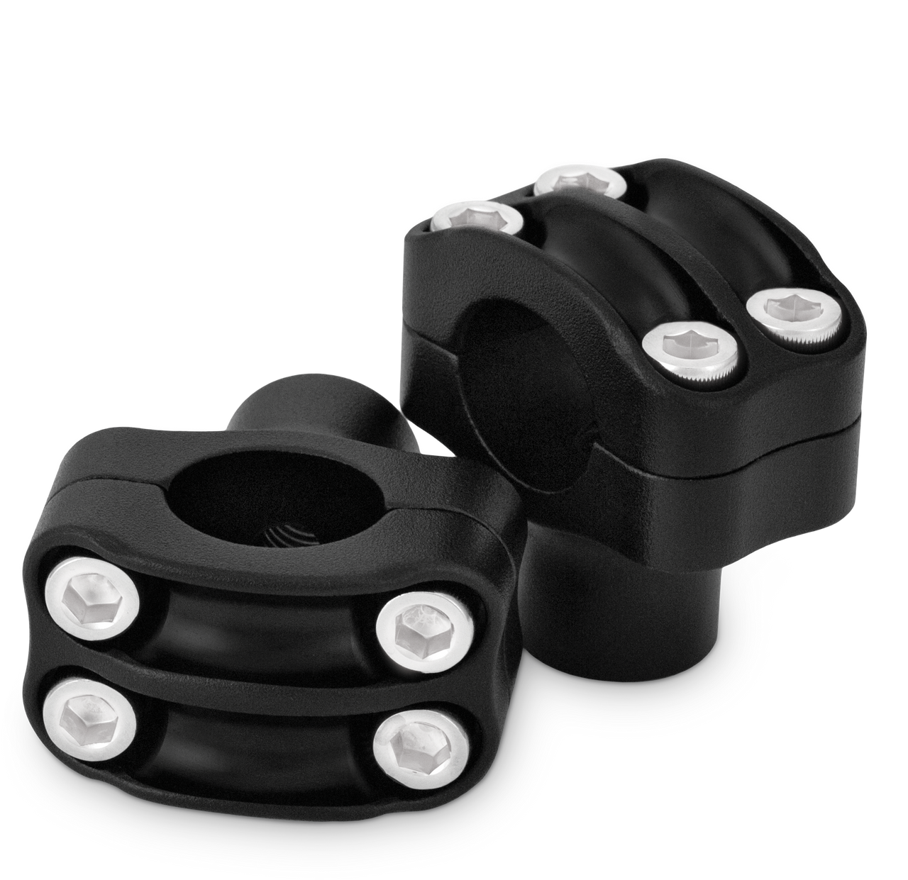 Burly Brand #B12-8011TB - Reaper 1-1/2" Risers 1" BAR SET - Texture Black