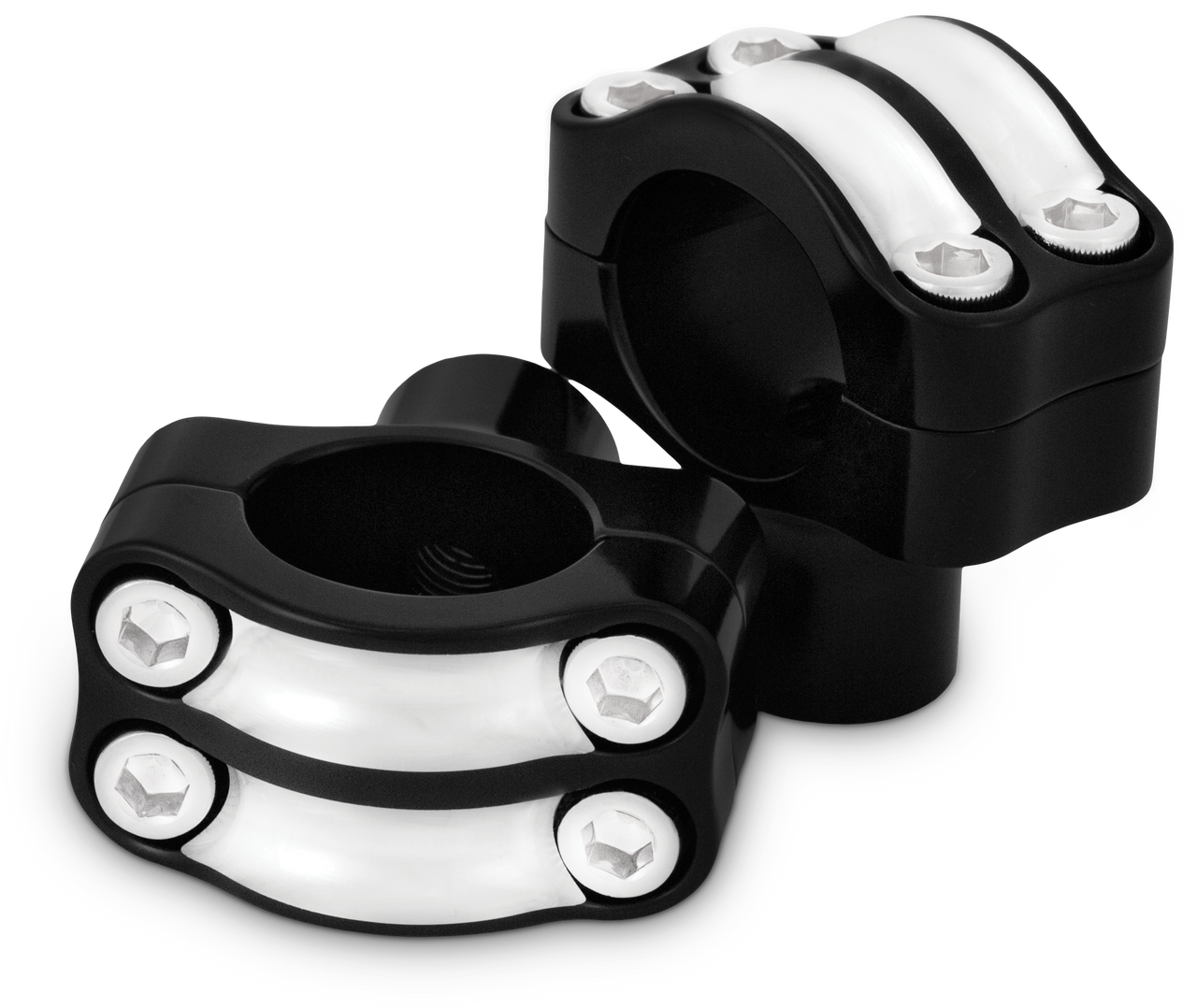 Burly Brand #B12-8012BM - Reaper 1-1/2" Risers 1.25" BAR SET - Black Machined