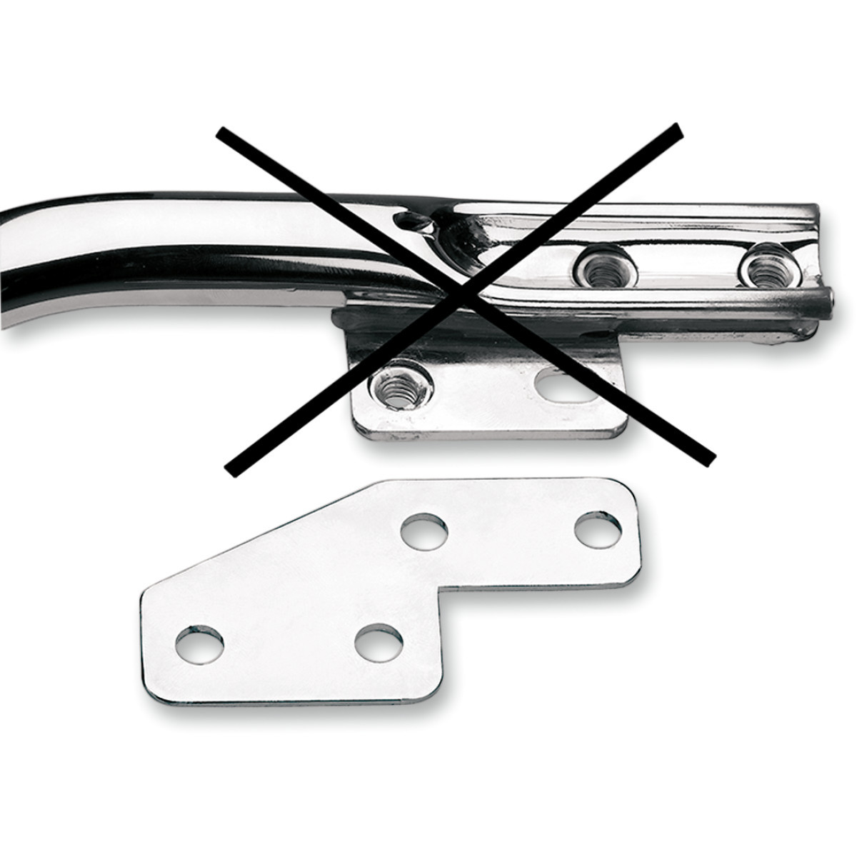 Cycle Visions #CV-4812 - License Plate Bar Eliminator - '99-'08 FLT/FLHT