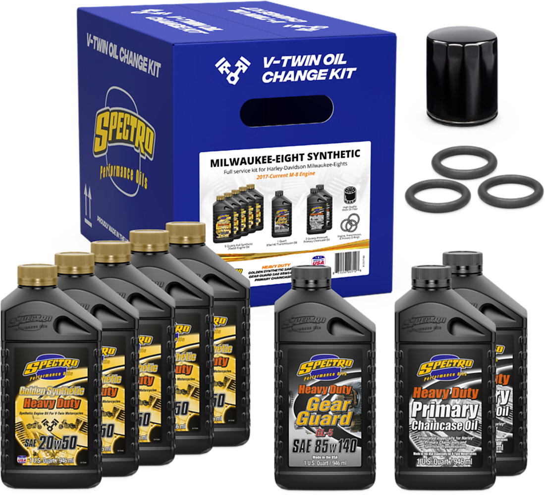 Spectro #311474 - V-twin Full OIL Service KIT M8 Synthetic