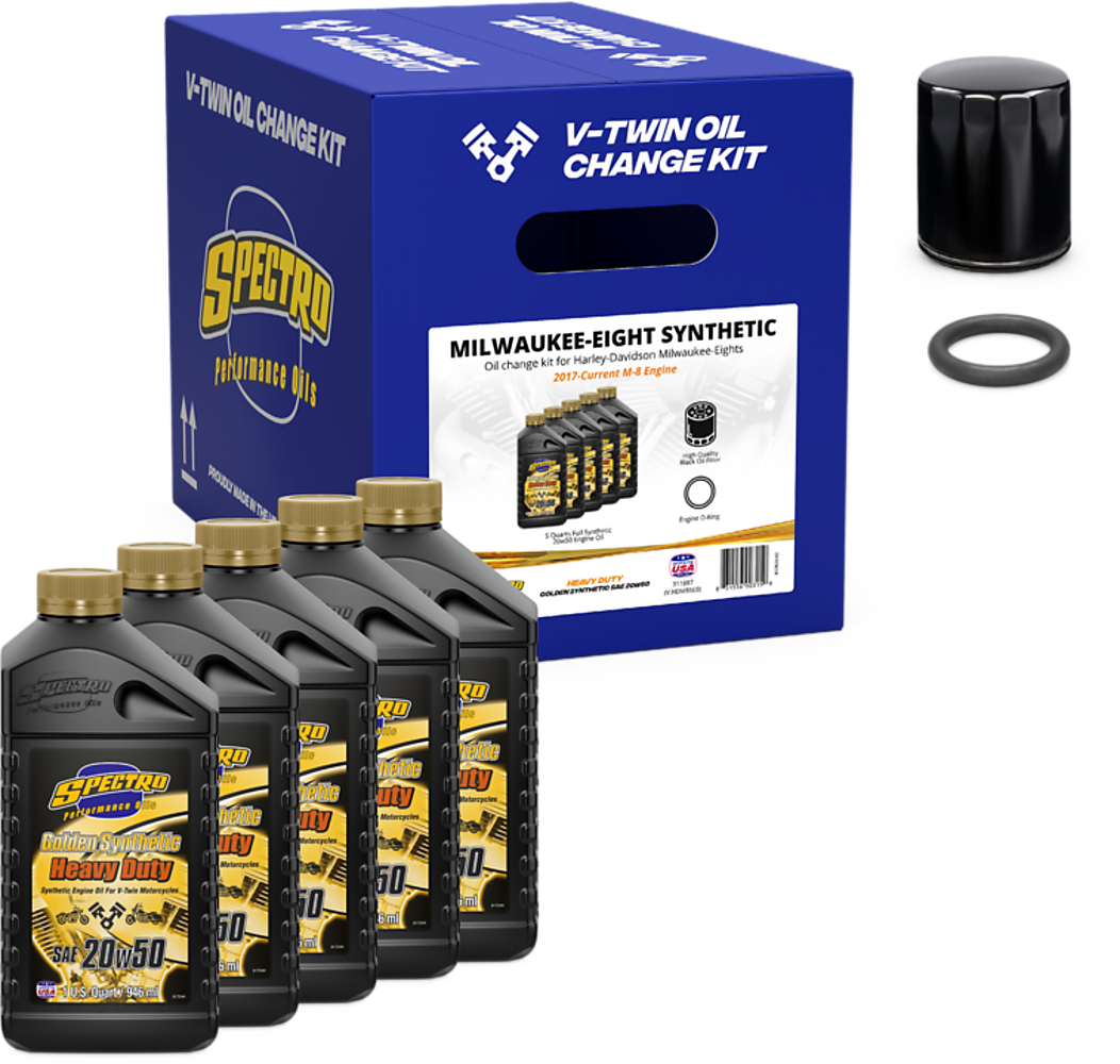Spectro #311887 - V-twin Engine OIL CHG KIT M8 Synthetic