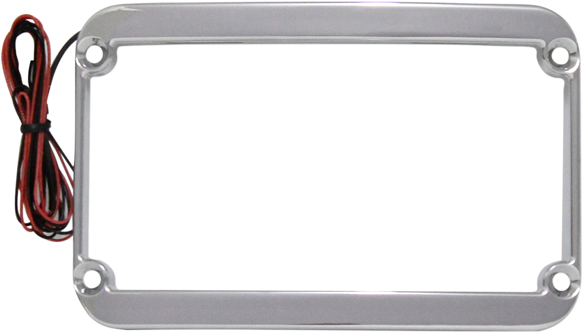 Lighted License Plate Frame - Black