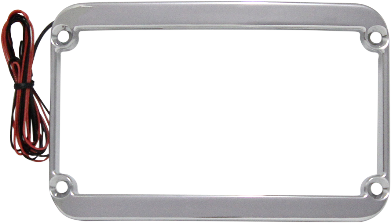 License Plate Frame - Lighted - Chrome