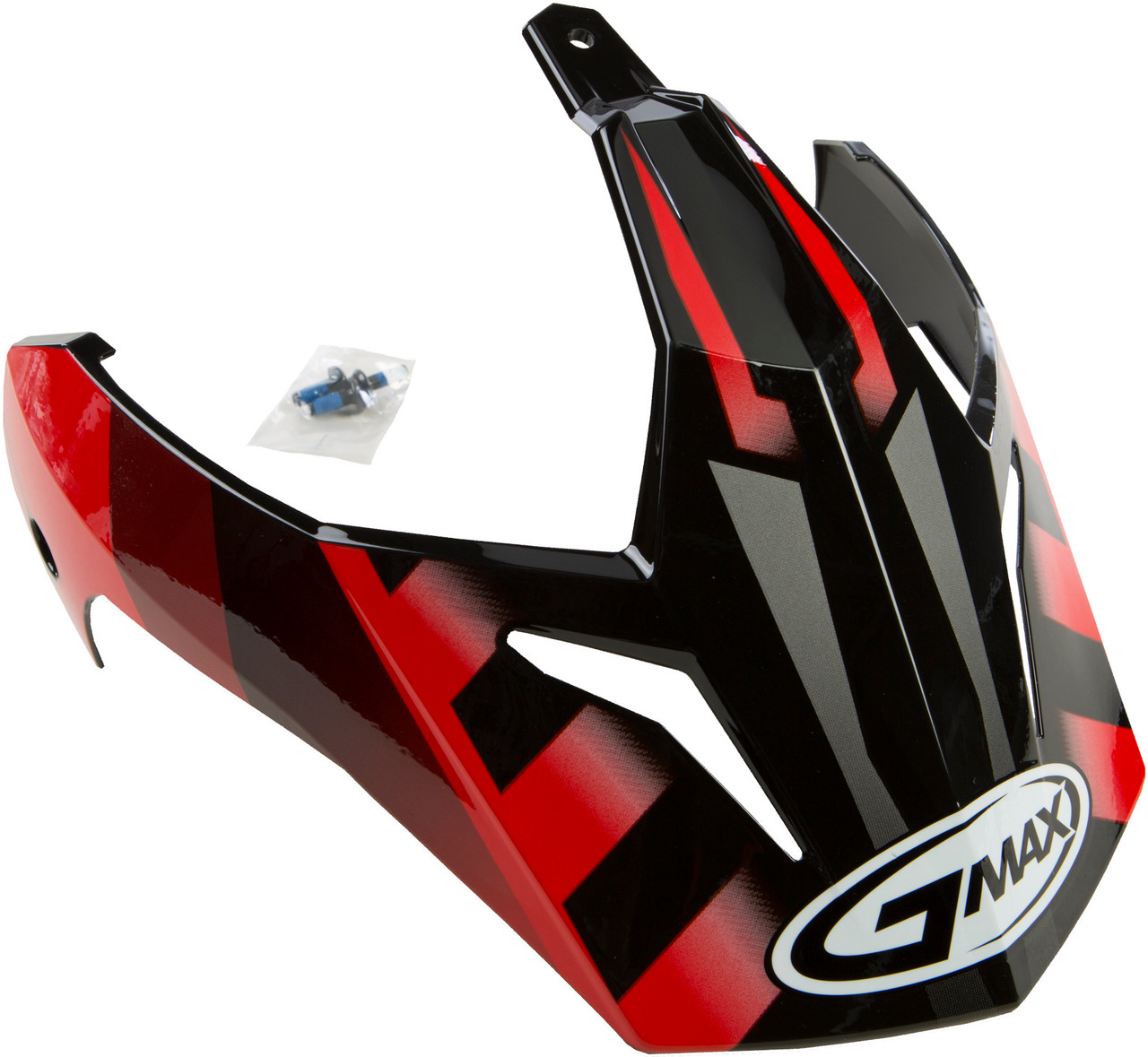Gmax #G011050 - Visor W/Screws Trekka Gm-11 Black/RED