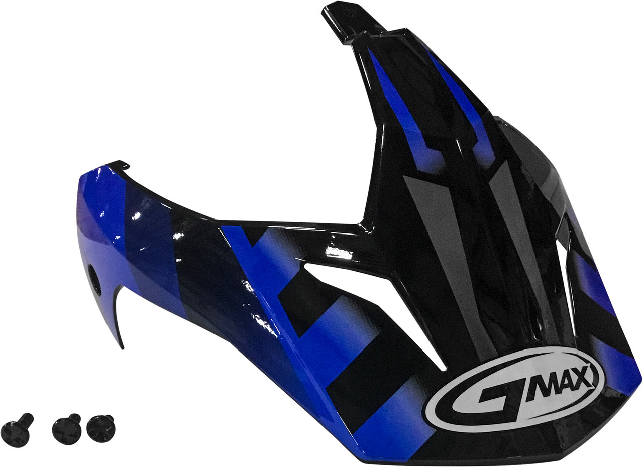 Gmax #G011051 - Visor W/Screws Trekka Gm-11 Black/Blue