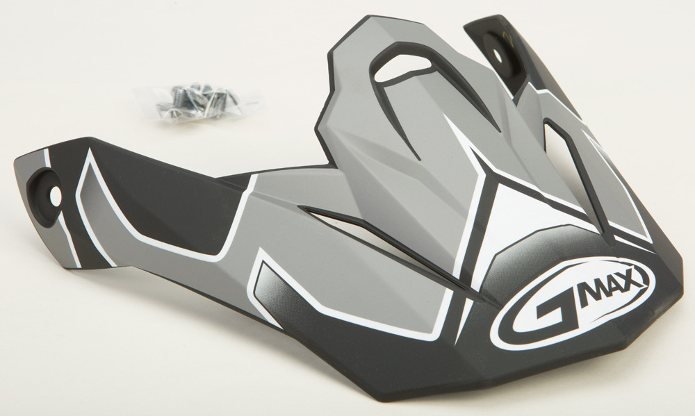 Gmax #G086018 - Visor W/Screws Step Mx-86 Dark Silver/White